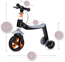 Самокат - біговел 2 в 1 MoMi Elios orange